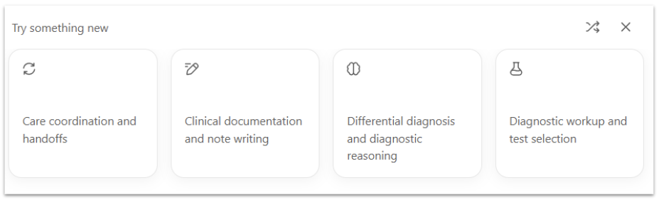 ChatGPT Healthcare - Prompt suggestions for doctors
