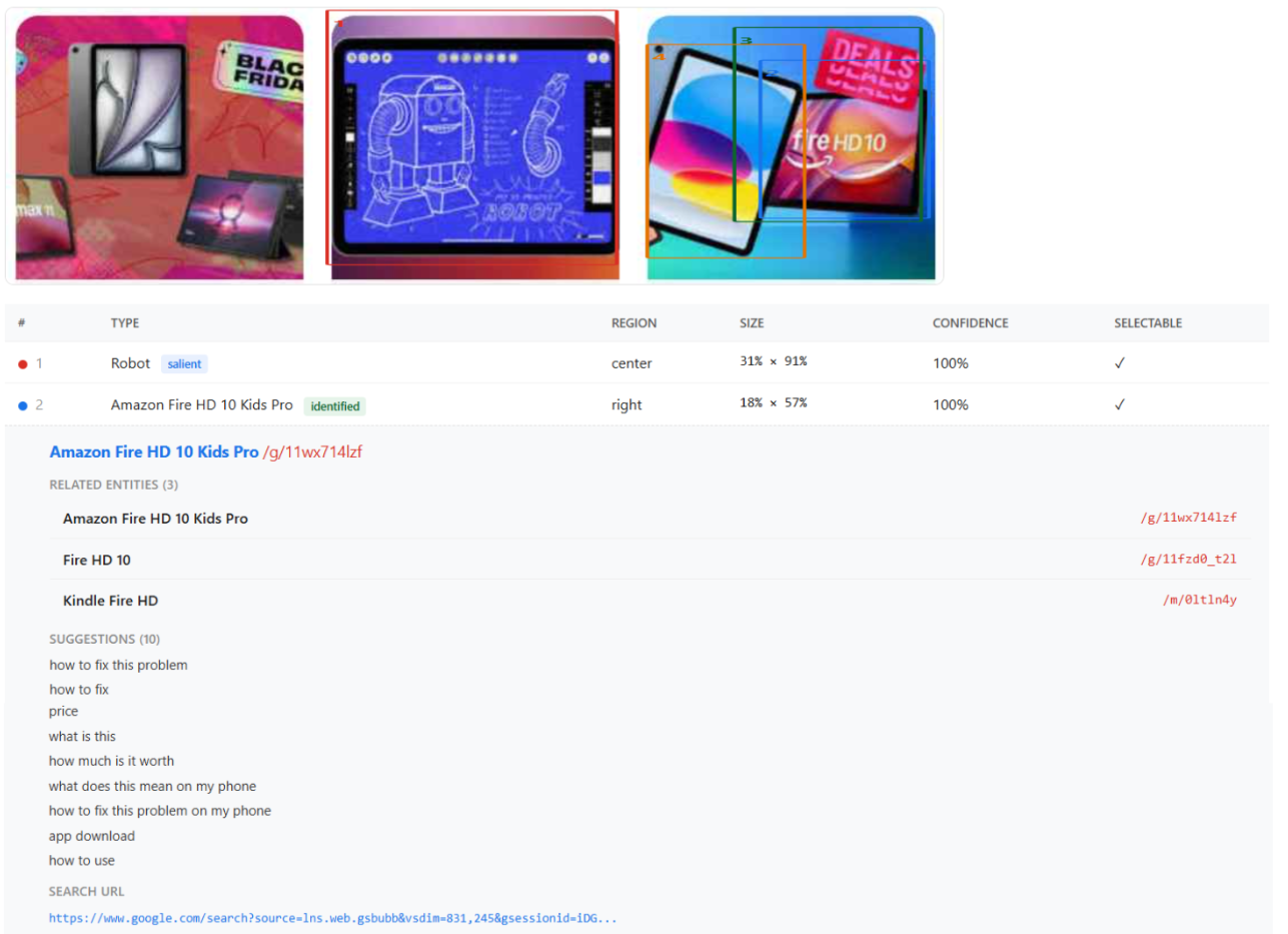 Per-object contextualized suggestions